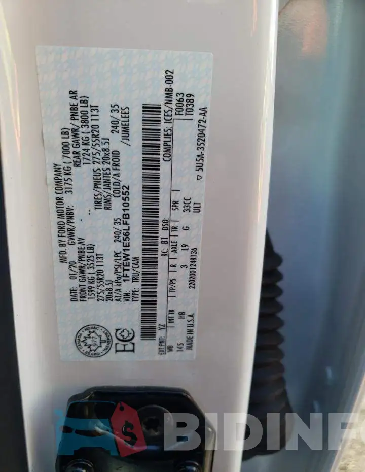 1FTEW1E56LFB10552 Photo# 12