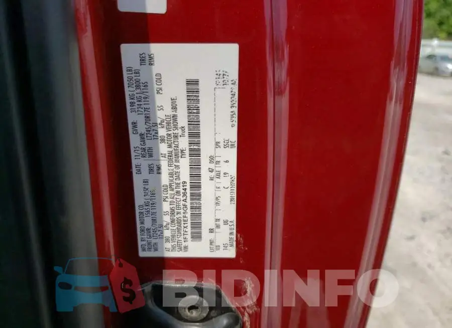 1FTFX1EF6GFA36419 Photo# 12