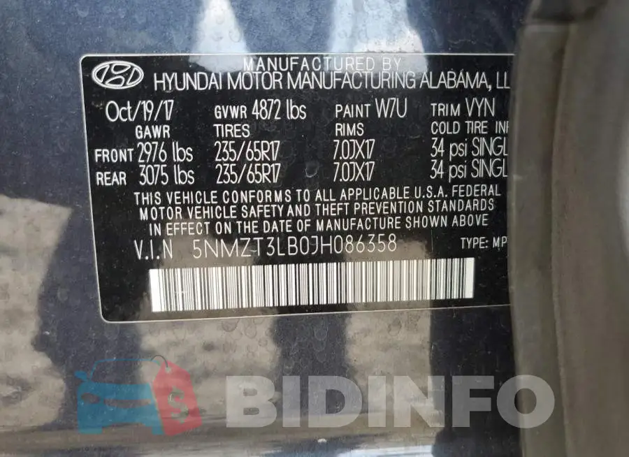 5NMZT3LB0JH086358 Photo# 13