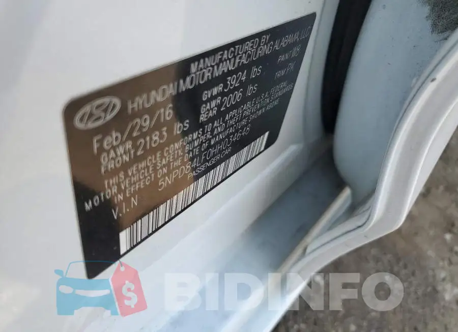 5NPD84LF0HH034648 Photo# 12