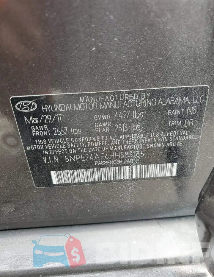 5NPE24AF6HH583165 Photo# 13