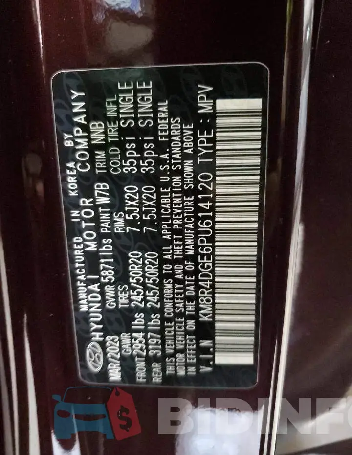 KM8R4DGE6PU614120 Photo# 13