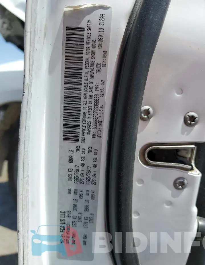 1C6RR6FG7GS368699 Photo# 13