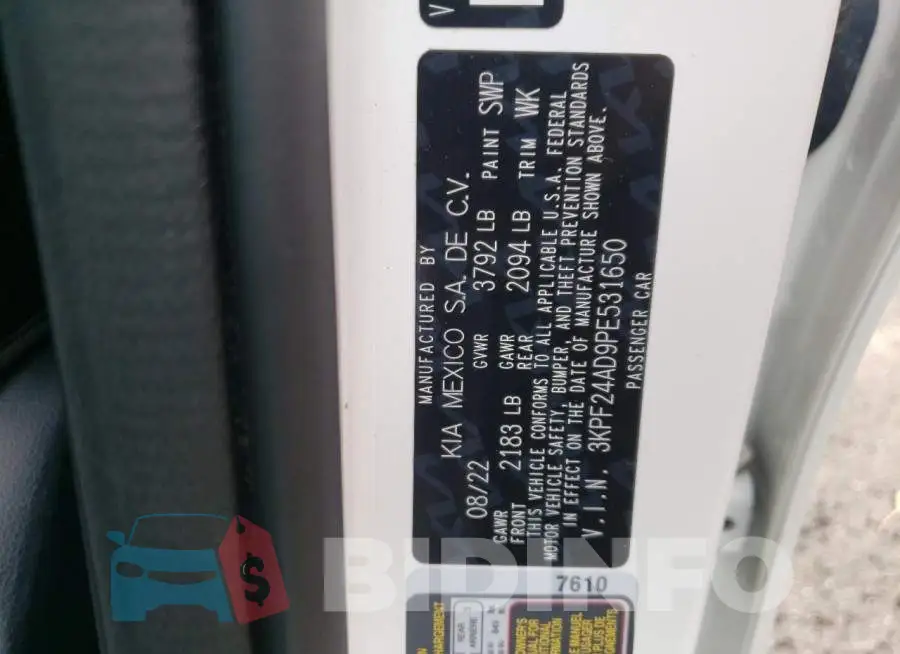 3KPF24AD9PE531650 Photo# 12