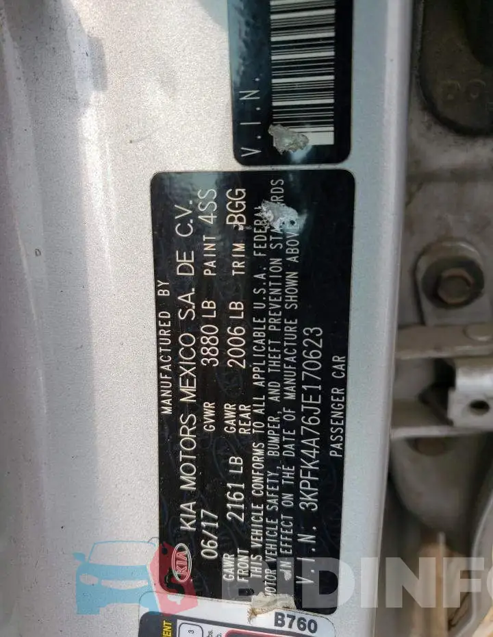 3KPFK4A76JE170623 Photo# 13