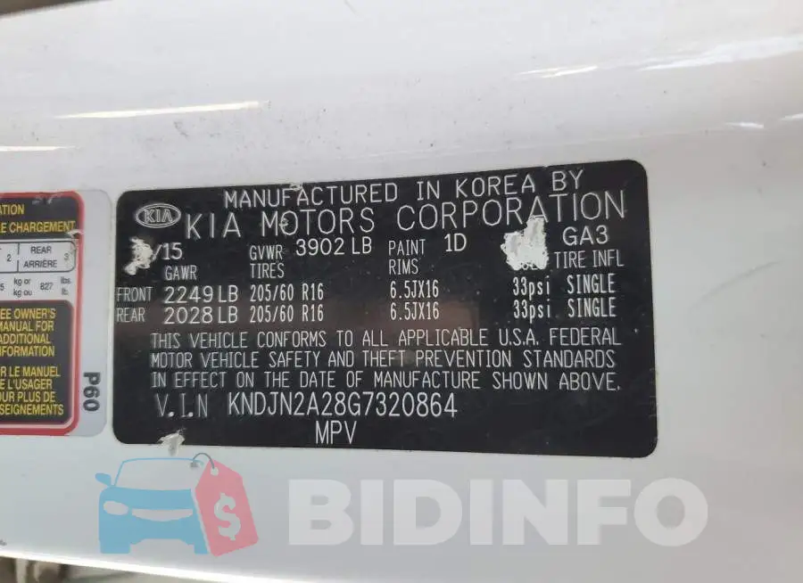 KNDJN2A28G7320864 Photo# 12