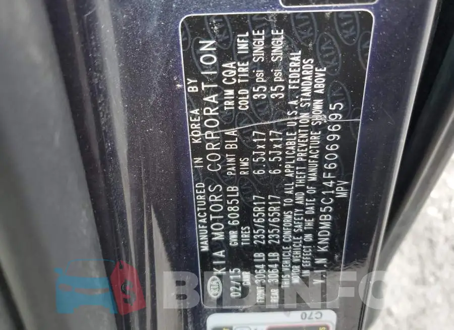 KNDMB5C14F6069695 Photo# 13