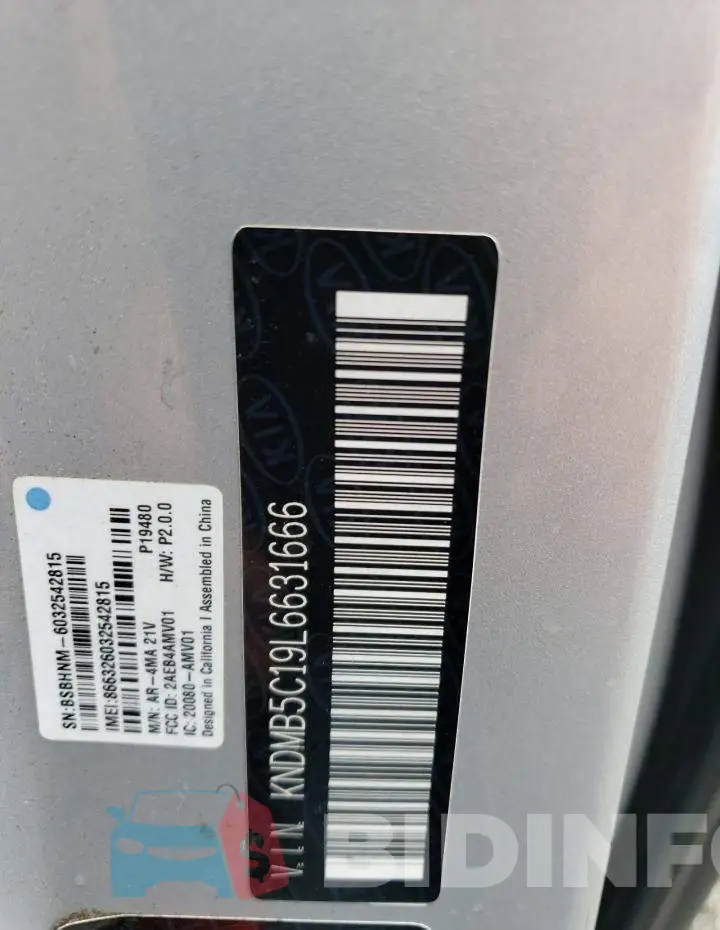 KNDMB5C19L6631666 Photo# 13