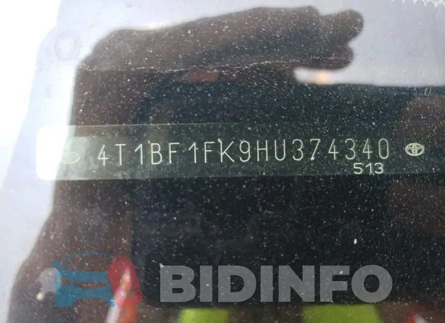 4T1BF1FK9HU374340 Photo# 12