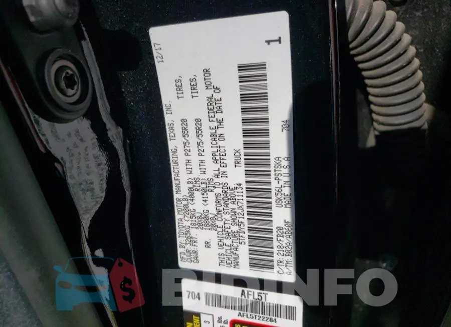 5TFDY5F12JX711134 Photo# 12
