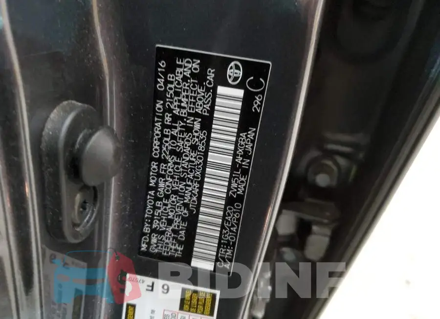 JTDKARFUXG3018535 Photo# 12