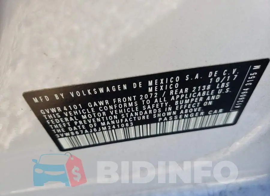 3VWB67AJ6JM241063 Photo# 12