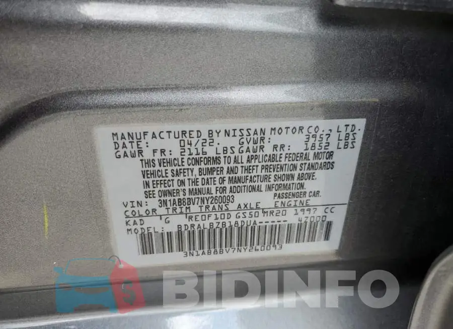 3N1AB8BV7NY260093 Photo# 12