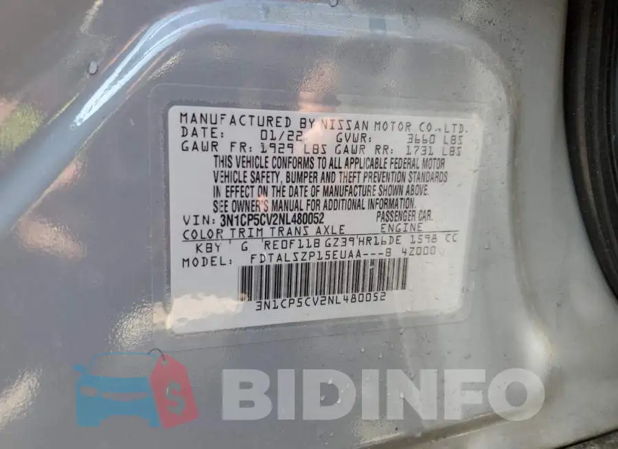 3N1CP5CV2NL480052 Photo# 13