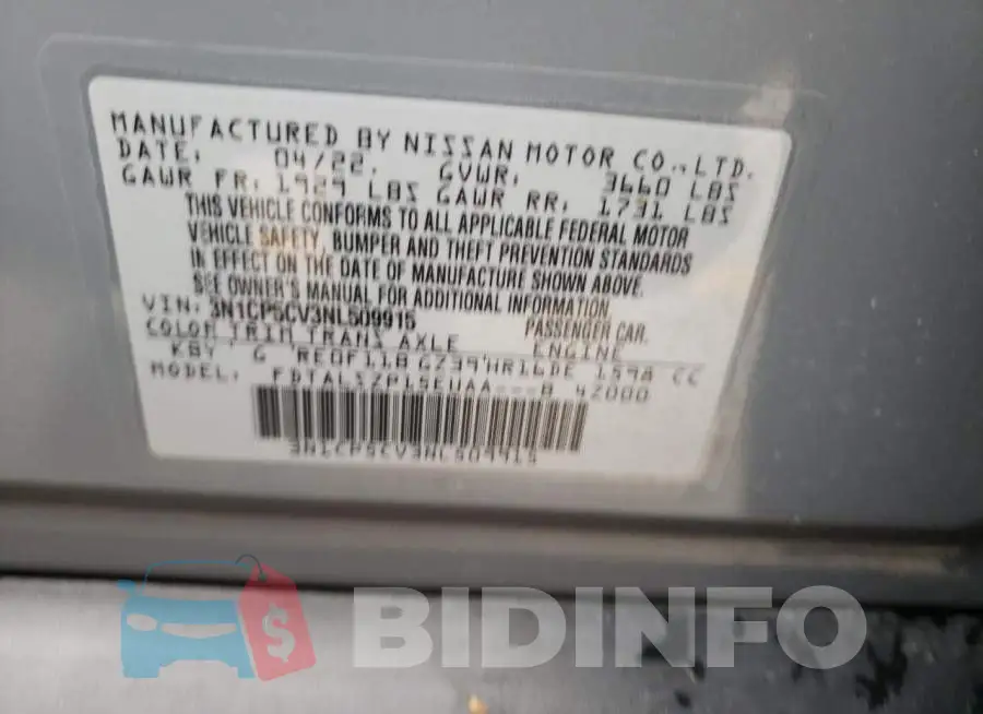 3N1CP5CV3NL509915 Photo# 12
