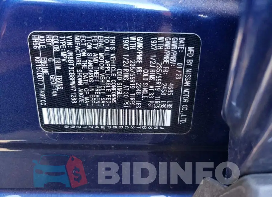 JN8BT3CB8PW471288 Photo# 12