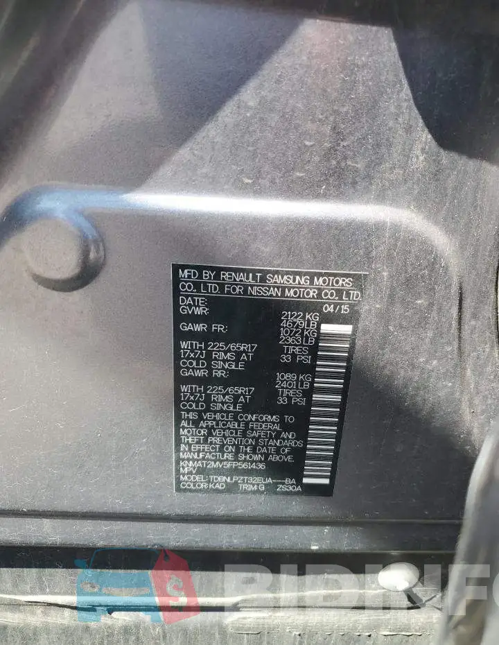 KNMAT2MV5FP561436 Photo# 13