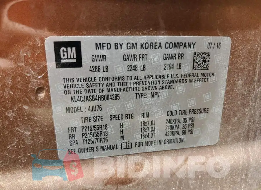 KL4CJASB4HB004285 Photo# 12