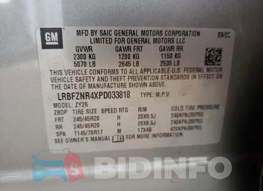 LRBFZNR4XPD033818 Photo# 13