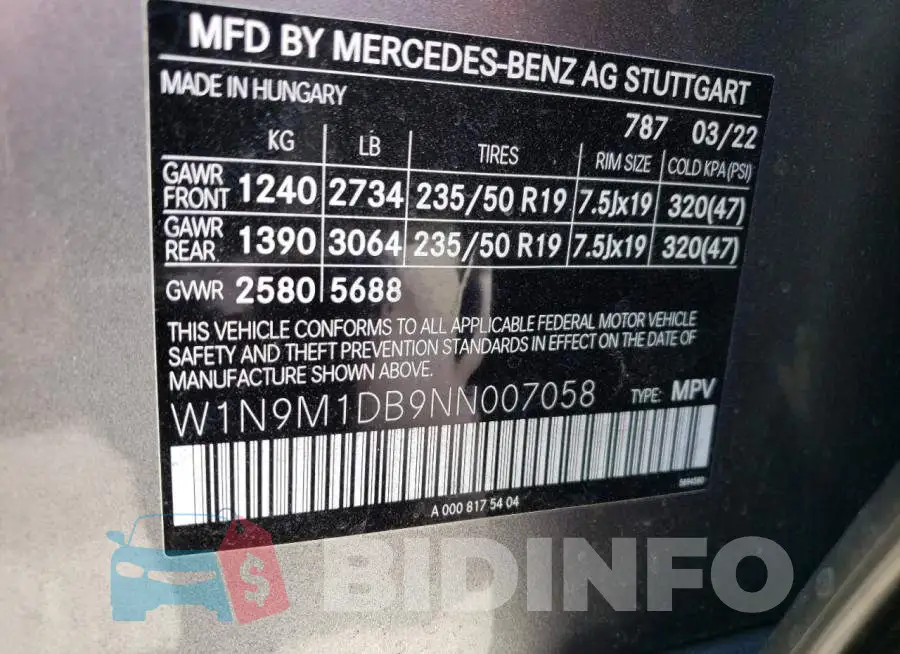W1N9M1DB9NN007058 Photo# 13