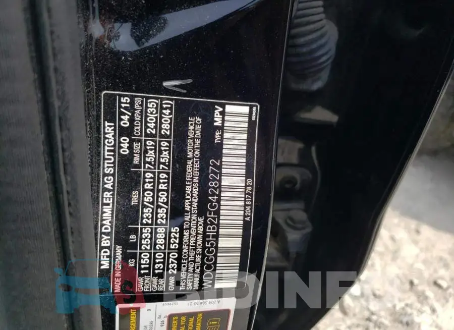 WDCGG5HB2FG428272 Photo# 12