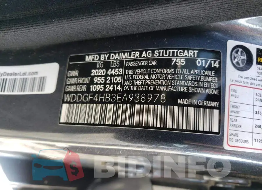 WDDGF4HB3EA938978 Photo# 12