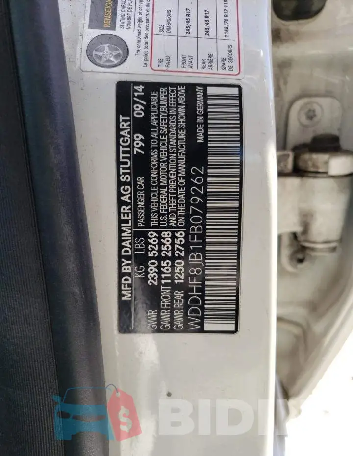 WDDHF8JB1FB079262 Photo# 13