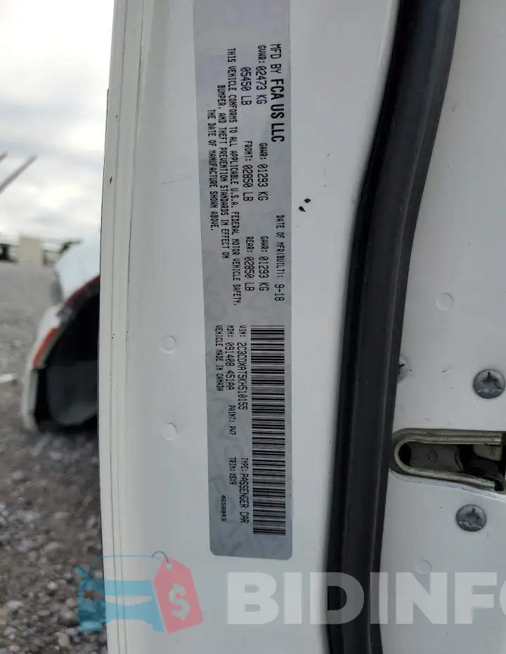 2C3CDXAT5KH510155 Photo# 13
