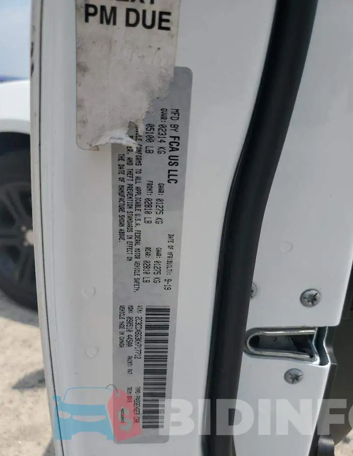 2C3CDXBG3KH717712 Photo# 13