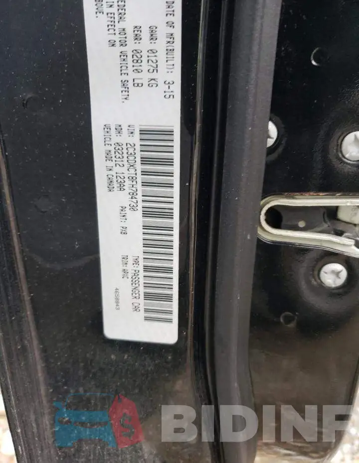 2C3CDXCT8FH784730 Photo# 13