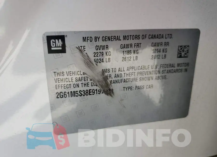 2G61M5S38E9197271 Photo# 12