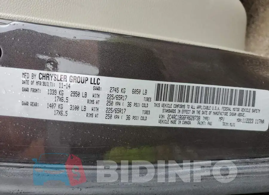 2C4RC1BG6FR628738 Photo# 13
