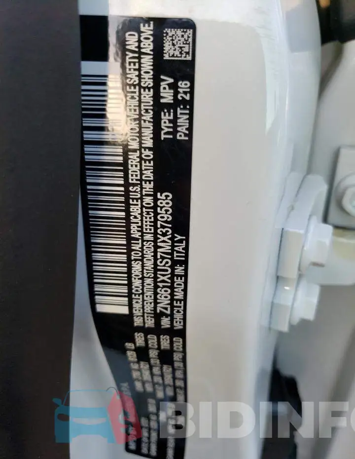 ZN661XUS7MX379585 Photo# 14