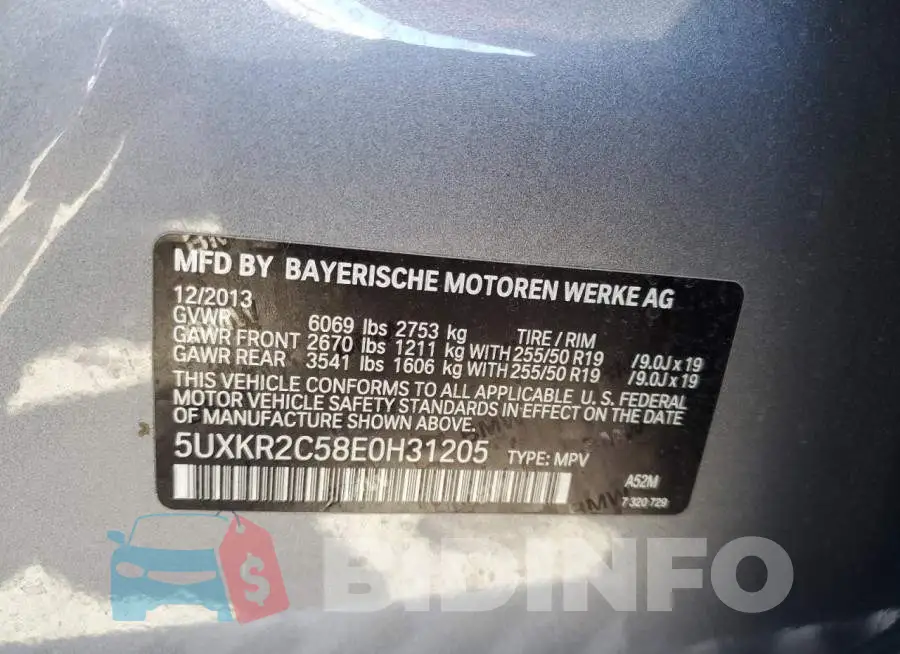 5UXKR2C58E0H31205 Photo# 13
