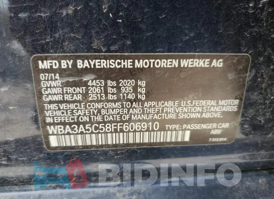 WBA3A5C58FF606910 Photo# 12