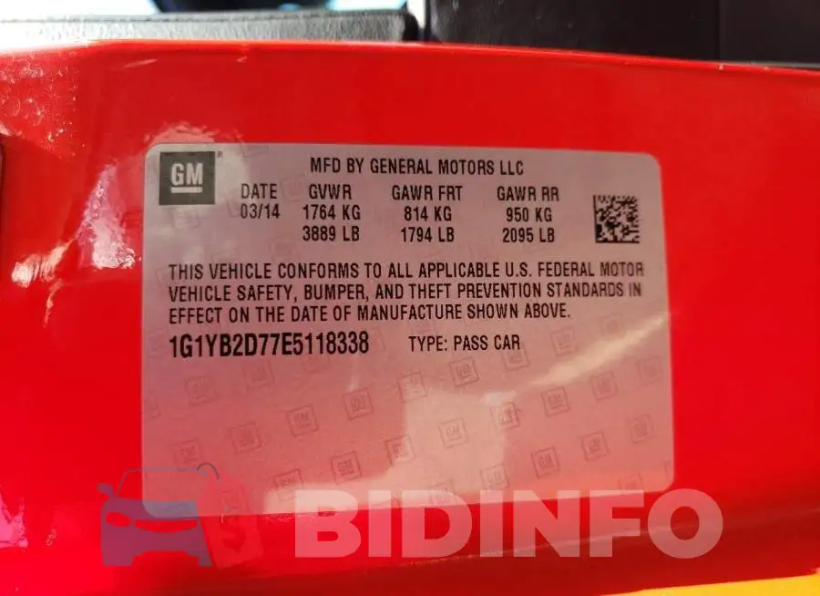1G1YB2D77E5118338 Photo# 13