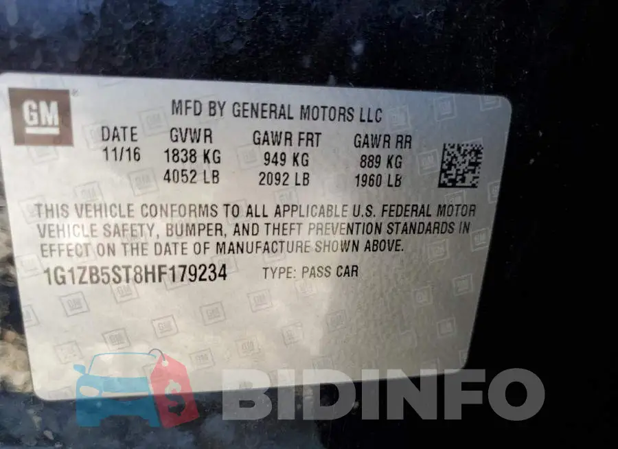1G1ZB5ST8HF179234 Photo# 12