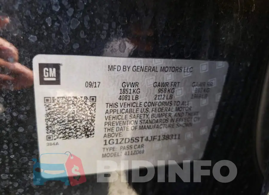 1G1ZD5ST4JF138311 Photo# 12