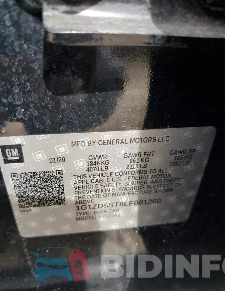 1G1ZD5ST8LF081260 Photo# 13