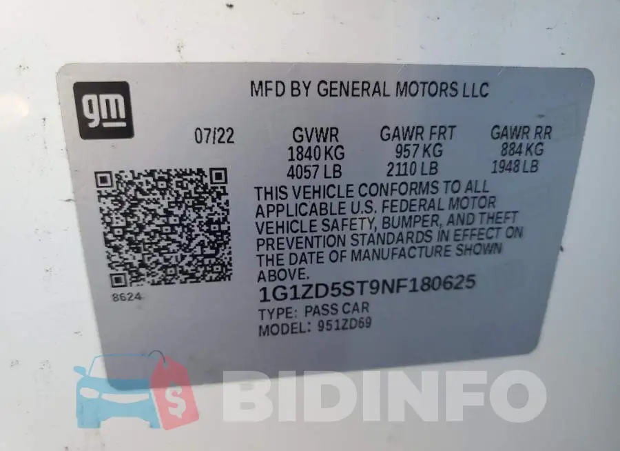 1G1ZD5ST9NF180625 Photo# 12