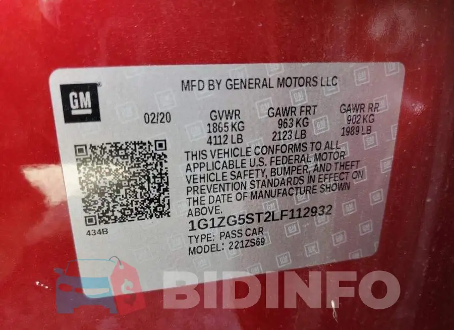 1G1ZG5ST2LF112932 Photo# 13