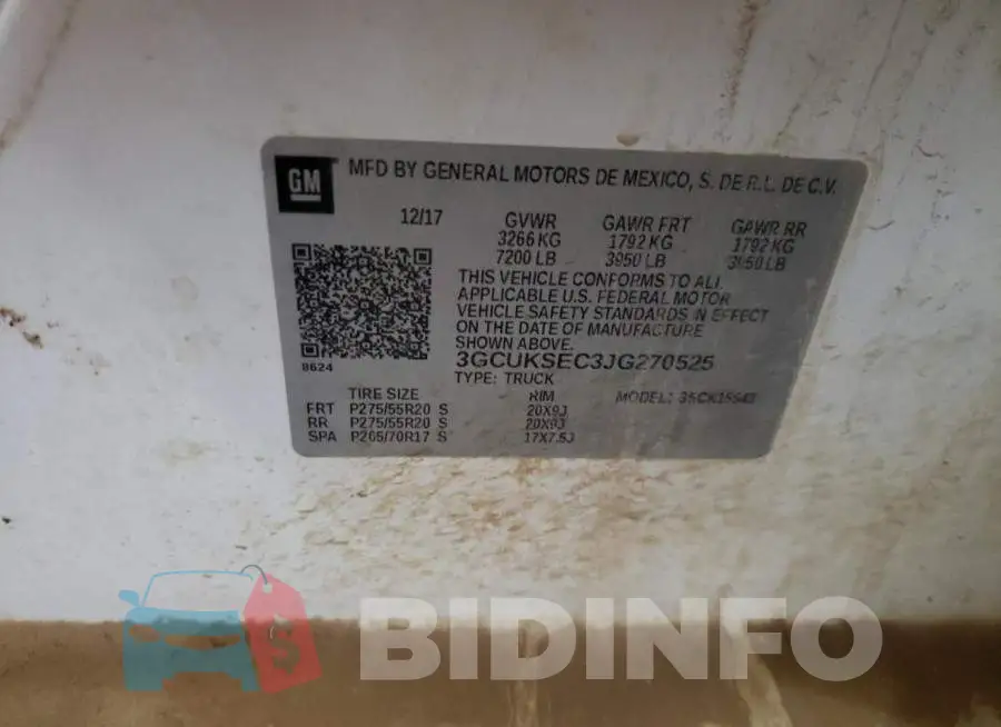3GCUKSEC3JG270525 Photo# 12