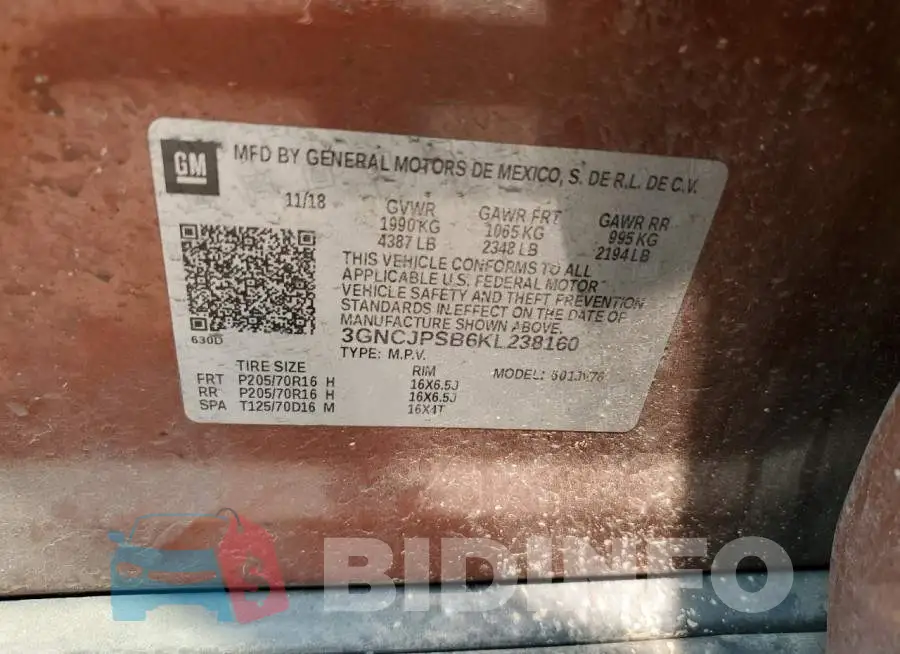 3GNCJPSB6KL238160 Photo# 12