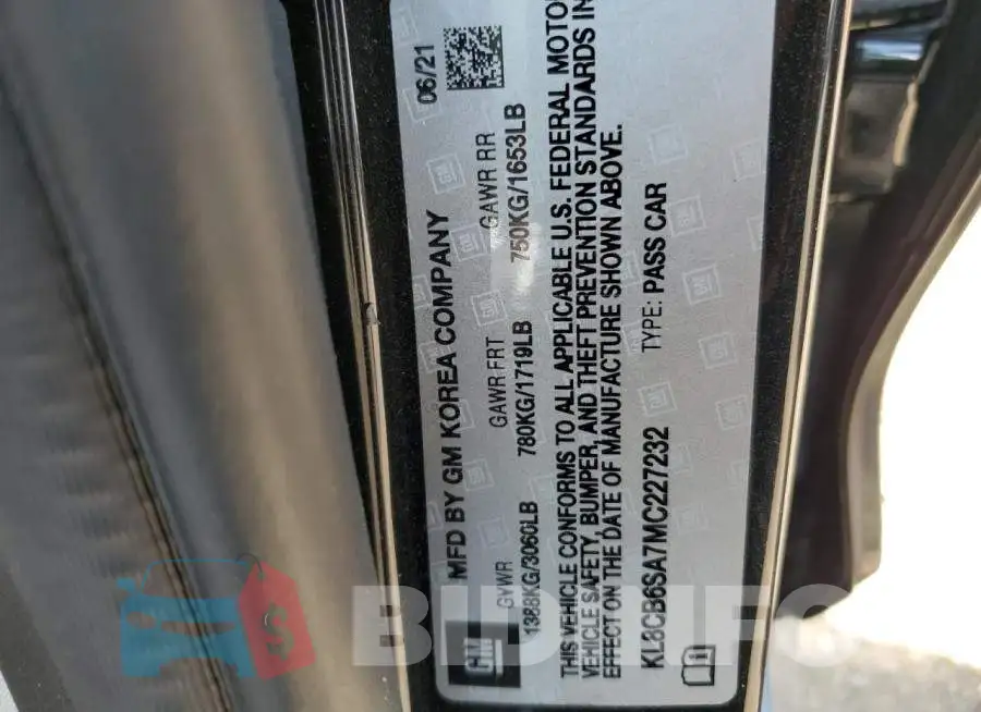 KL8CB6SA7MC227232 Photo# 12