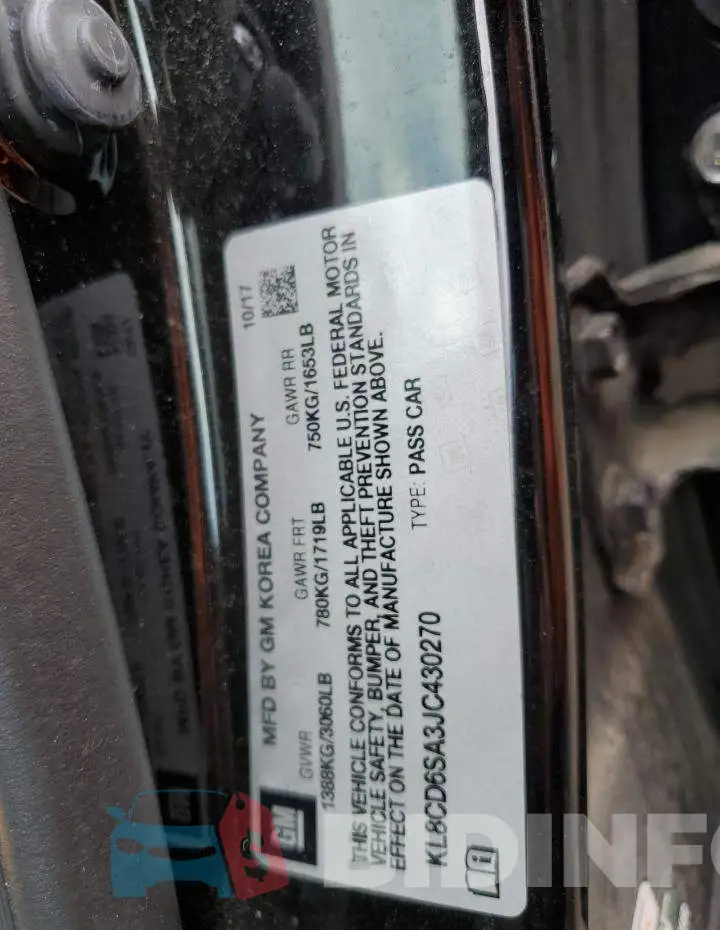 KL8CD6SA3JC430270 Photo# 12