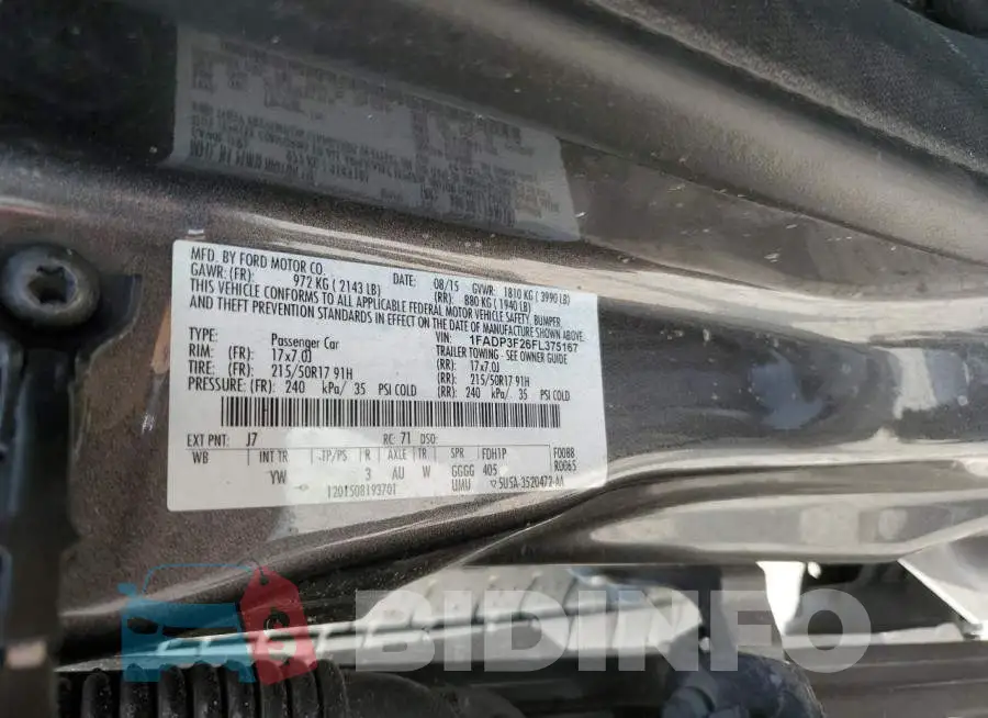 1FADP3F26FL375167 Photo# 12