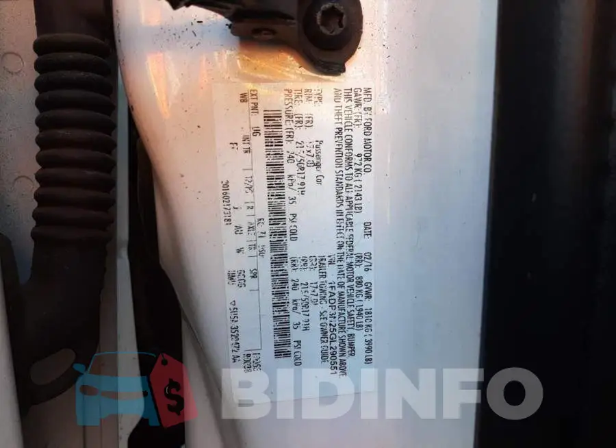 1FADP3N25GL290551 Photo# 12