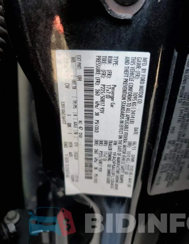 1FADP5AU3FL120433 Photo# 12