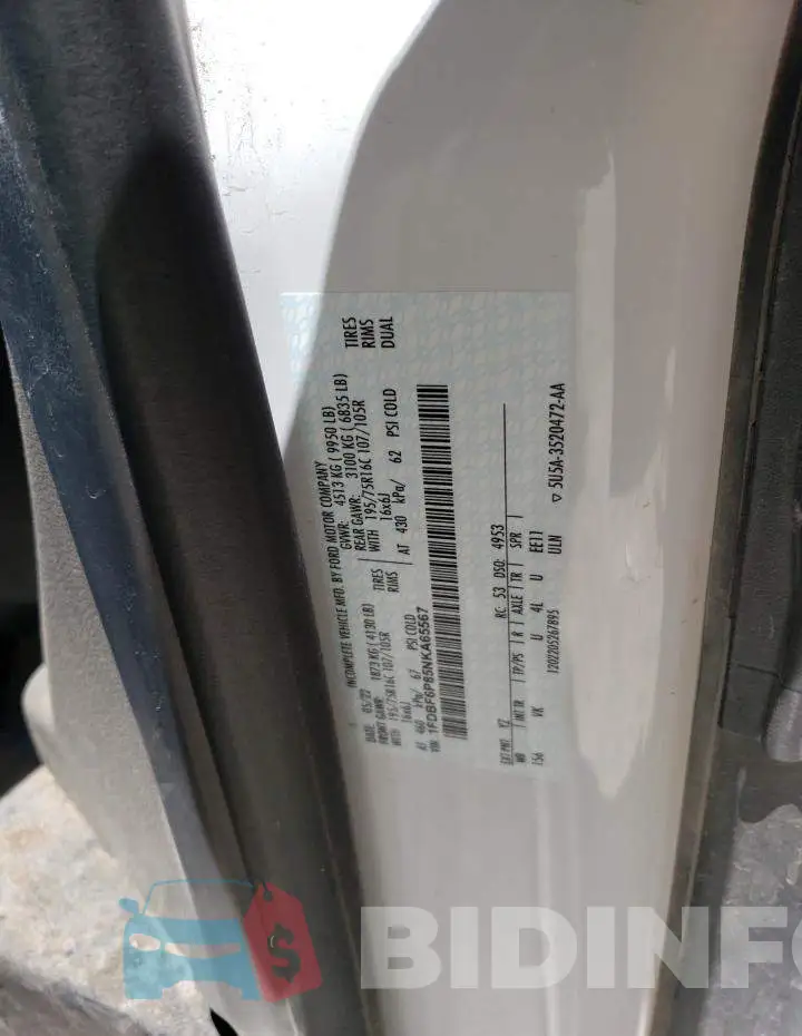 1FDBF6P85NKA65567 Photo# 13