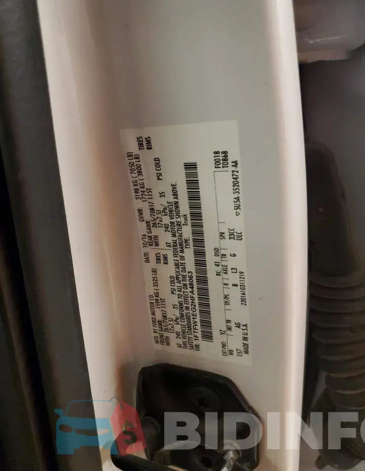 1FTFW1EG2HFA48063 Photo# 12